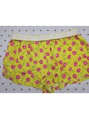 Victorias Secret PINK Hearts SILKY Sleep Shorts Boxers Pajama Bottoms LARGE